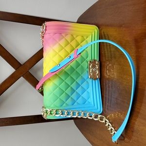 Crossbody PU Bag Rainbow